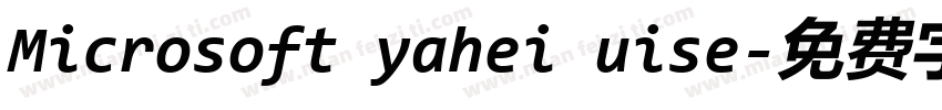 Microsoft yahei uise字体转换